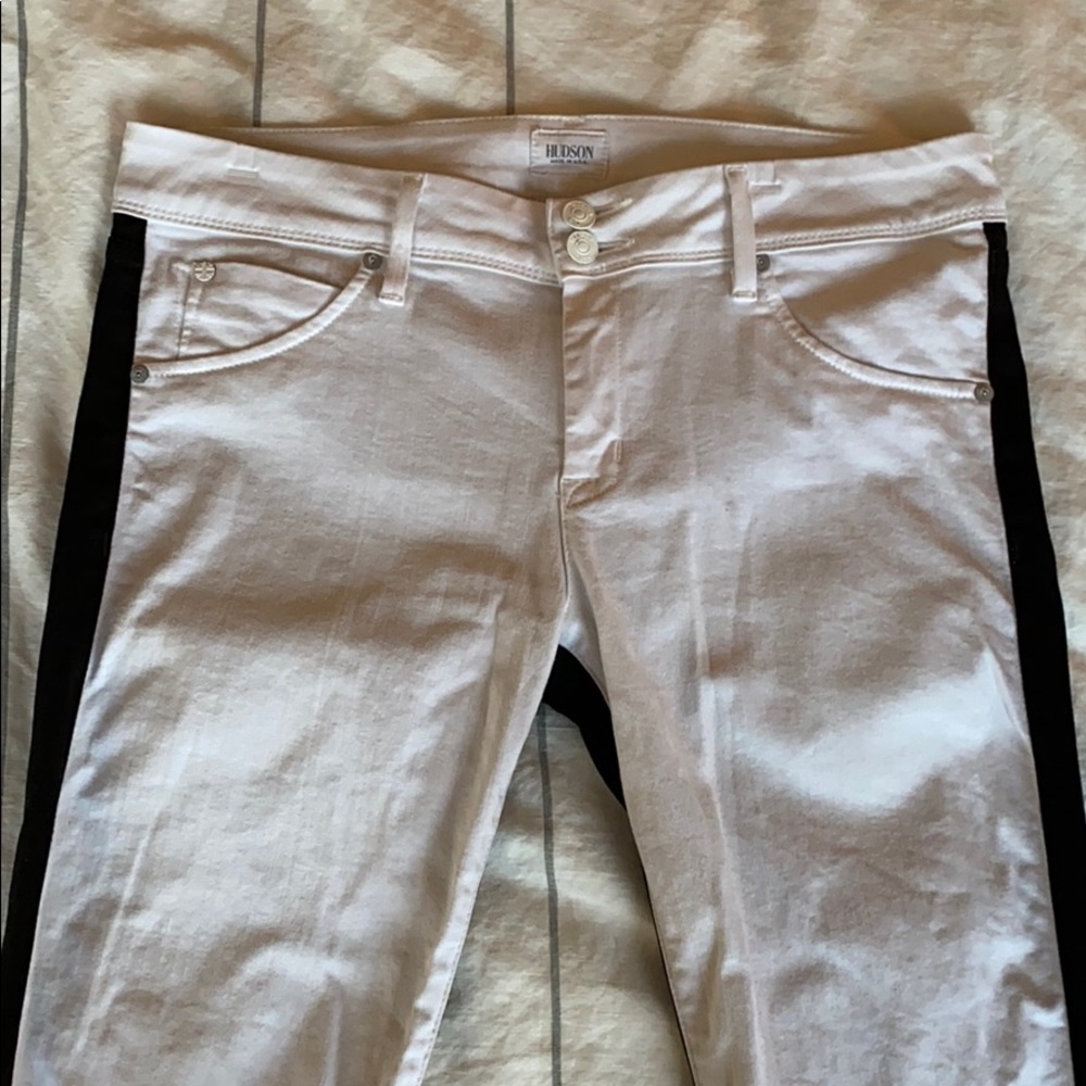 Hudson Jeans size 31 skinny leg black and white